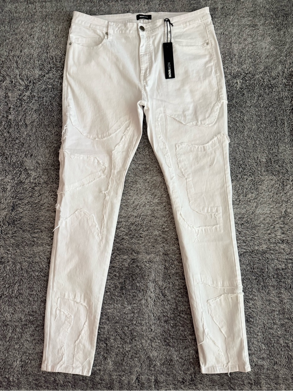 Men’s Fashion Nova Jeans, Stacked, Size 38, NWT